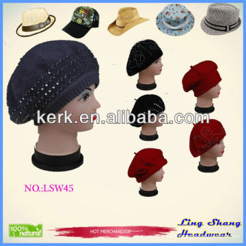 Sombrero de las lanas del sombrero de las nuevas señoras del invierno y fábrica del casquillo, LSW45